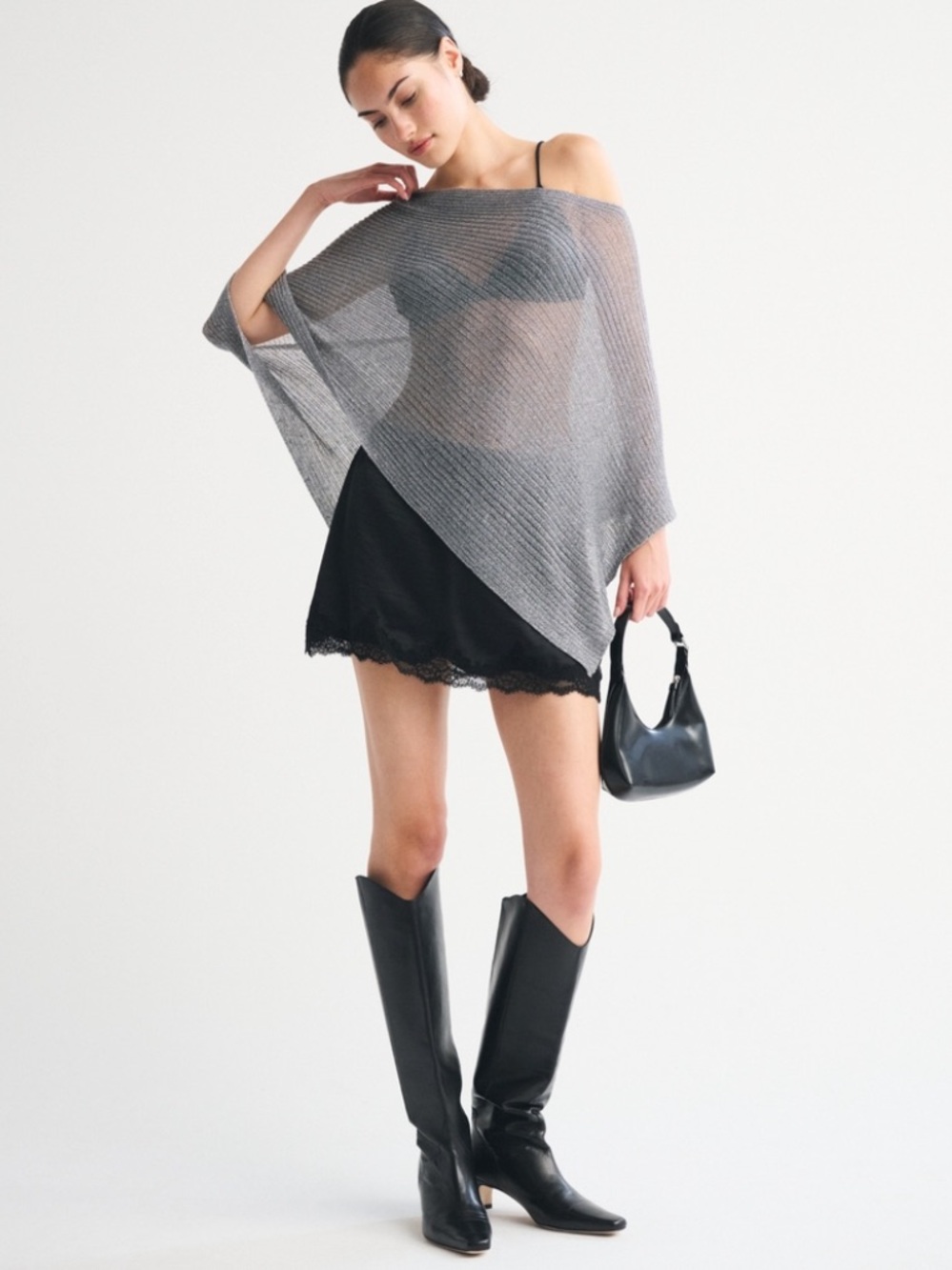 sheer poncho